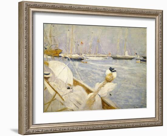 Dora Hugo and the Wife of the Artist; Dora Hugo Et La Femme De L'Artiste-Paul Cesar Helleu-Framed Giclee Print