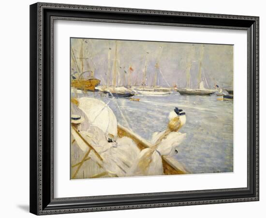 Dora Hugo and the Wife of the Artist; Dora Hugo Et La Femme De L'Artiste-Paul Cesar Helleu-Framed Giclee Print