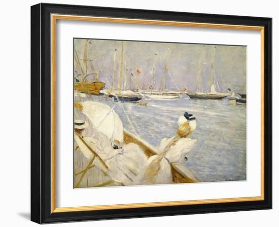 Dora Hugo and the Wife of the Artist; Dora Hugo Et La Femme De L'Artiste-Paul Cesar Helleu-Framed Giclee Print