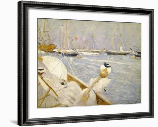 Dora Hugo and the Wife of the Artist; Dora Hugo Et La Femme De L'Artiste-Paul Cesar Helleu-Framed Giclee Print