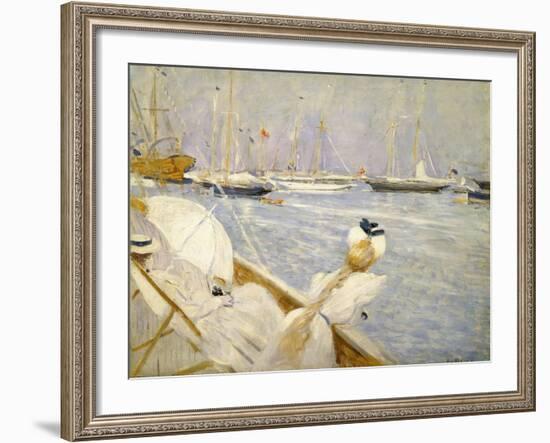 Dora Hugo and the Wife of the Artist; Dora Hugo Et La Femme De L'Artiste-Paul Cesar Helleu-Framed Giclee Print