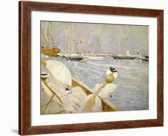 Dora Hugo and the Wife of the Artist; Dora Hugo Et La Femme De L'Artiste-Paul Cesar Helleu-Framed Giclee Print