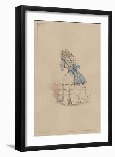 Dora Spenlow, C.1920s-Joseph Clayton Clarke-Framed Giclee Print