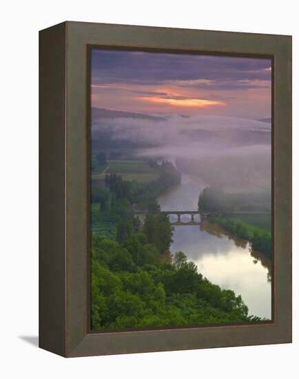 Dordogne River, Dordogne, Aquitaine, France-Doug Pearson-Framed Premier Image Canvas