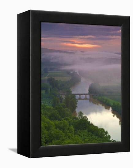 Dordogne River, Dordogne, Aquitaine, France-Doug Pearson-Framed Premier Image Canvas