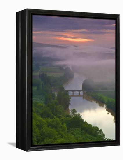 Dordogne River, Dordogne, Aquitaine, France-Doug Pearson-Framed Premier Image Canvas