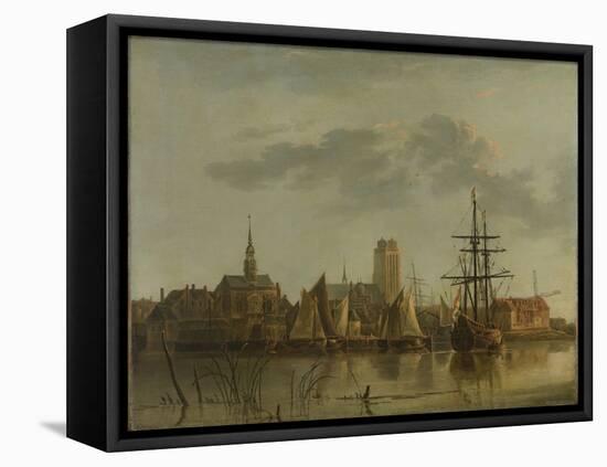 Dordrecht at Sunset-Aelbert Cuyp-Framed Stretched Canvas