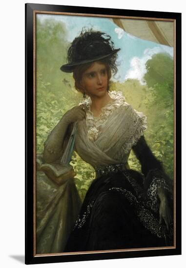 Dore, Gustave (1832-1883). French Artist, Engraver and Illustrator. Lady with White Scarf,1870-null-Framed Giclee Print