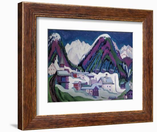 Dorf Monstein Bei Davos, 1927-Ernst Ludwig Kirchner-Framed Giclee Print