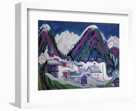 Dorf Monstein Bei Davos, 1927-Ernst Ludwig Kirchner-Framed Giclee Print