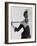 Dorian Leigh Modeling Suit by Adele Simpson and Hat by John Frederics-Gjon Mili-Framed Photographic Print