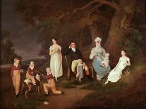 Group Portrait of a Squire, His Wife and Children on the Edge of the New Forest, 1817-Doris Allison-Giclee Print