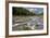 Doris Creek Runs into Hungry Horse Reservoir with Flathead Range, Flathead National Forest, Montana-Chuck Haney-Framed Photographic Print