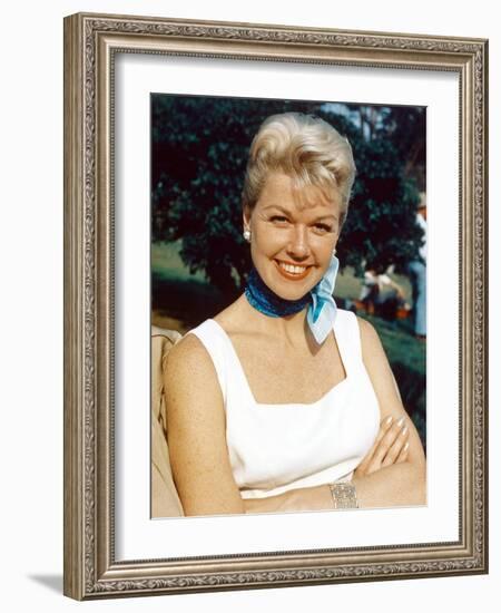 Doris Day born as Doris Kappelhoff in Cincinnati 1924, actrice, singer and producer, here 1955 (pho-null-Framed Photo