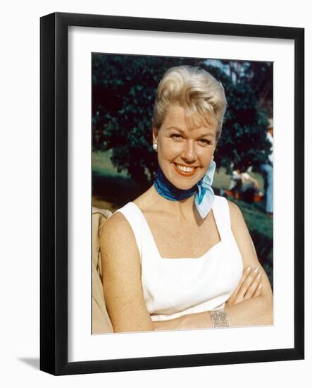 Doris Day born as Doris Kappelhoff in Cincinnati 1924, actrice, singer and producer, here 1955 (pho-null-Framed Photo