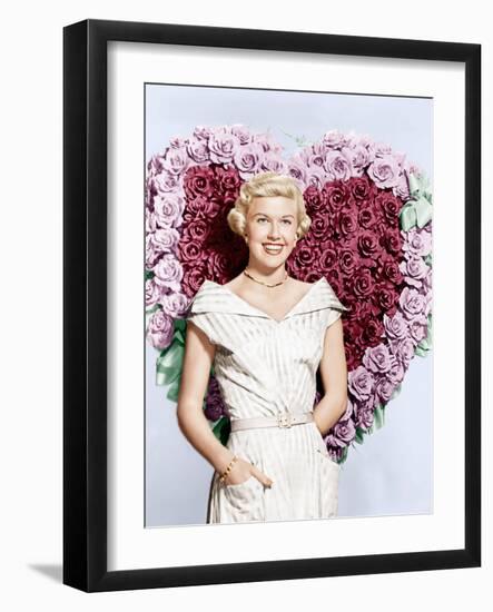 Doris Day, Warner Brothers portrait, ca. 1950s-null-Framed Photo