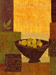 Green Bowl with Nandina Leaves-Doris Mosler-Mounted Giclee Print
