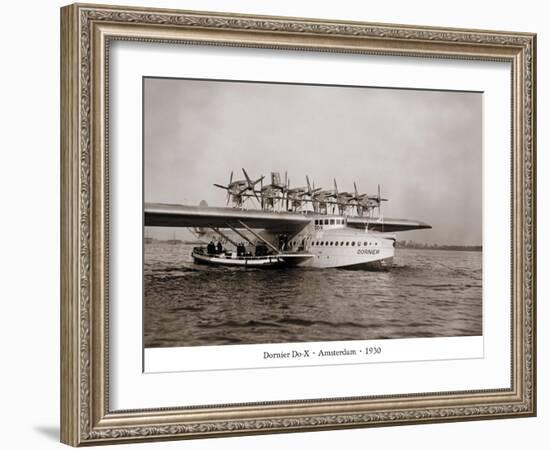 Dormier Do-X, Amsterdam, 1930-null-Framed Art Print