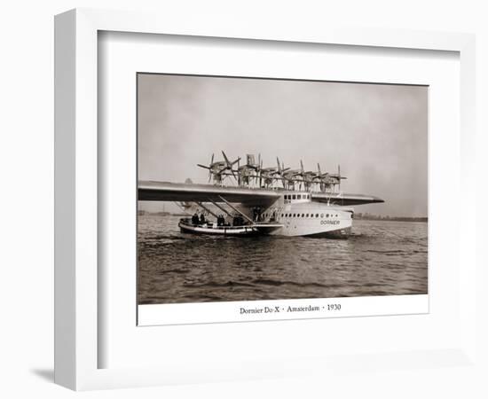 Dormier Do-X, Amsterdam, 1930-null-Framed Premium Giclee Print