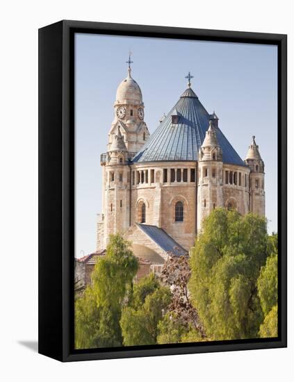 Dormition Abbey (Hagia Maria Sion Abbey), Mount Zion, Room of the Last Supper, Jerusalem, Israel-Gavin Hellier-Framed Premier Image Canvas