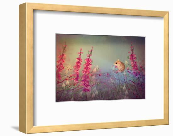 Dormouse party-Claire Westwood-Framed Art Print