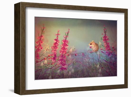 Dormouse party-Claire Westwood-Framed Art Print