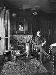 Auguste Rodin (1840-1917) Seated Beside His Work in His Studio-Dornac-Photographic Print