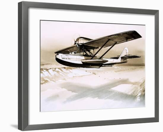 Dornier Wal, Twin-Engined German Flying Boat-null-Framed Giclee Print