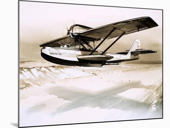 Dornier Wal, Twin-Engined German Flying Boat-null-Mounted Giclee Print