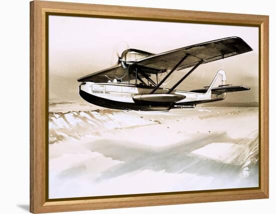 Dornier Wal, Twin-Engined German Flying Boat-null-Framed Premier Image Canvas