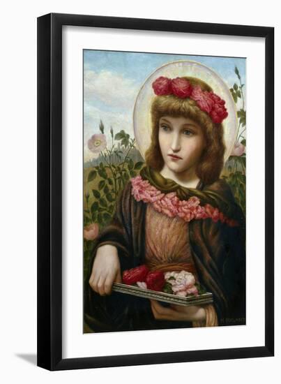 Dorothea and the Roses-Henry Ryland-Framed Giclee Print
