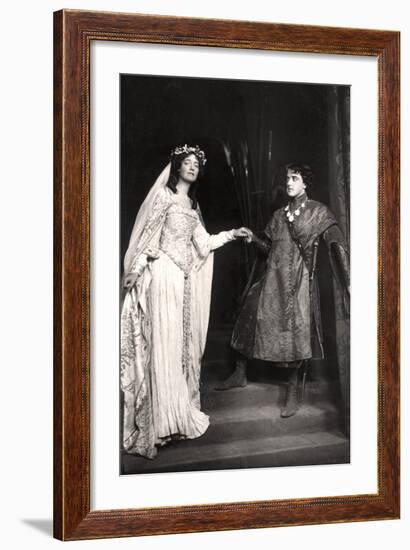 Dorothea Baird and Harcourt Williams (1880-195) in Paola and Francesca, 1907-Foulsham and Banfield-Framed Photographic Print