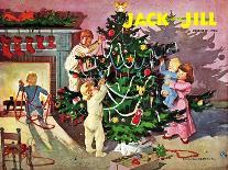 Deck the Halls - Jack and Jill, December 1950-Dorothea Cooke-Framed Premier Image Canvas