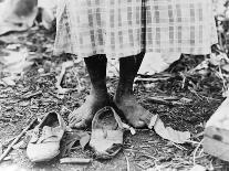Alabama African American Tenant Farmer Holding a Hoe, June 1936-Dorothea Lange-Photo