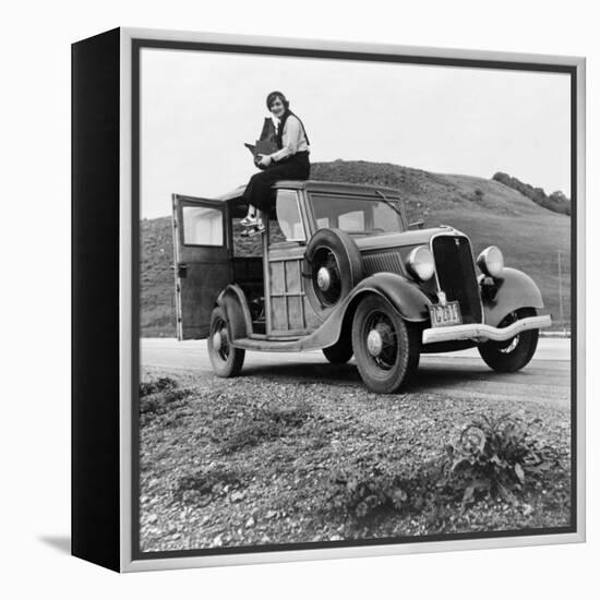 Dorothea Lange in California-null-Framed Stretched Canvas