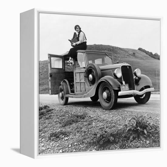 Dorothea Lange in California-null-Framed Stretched Canvas