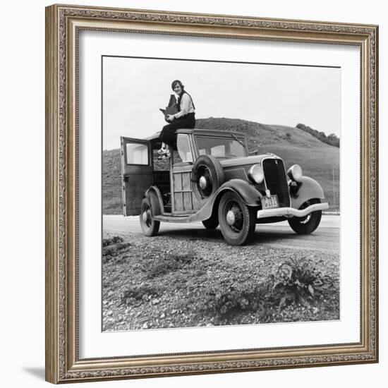 Dorothea Lange in California-null-Framed Photo