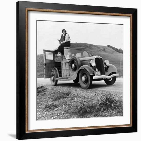 Dorothea Lange in California-null-Framed Photo