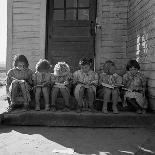 American Children of Japanese, German and Italian Heritage, Pledging Allegiance to the Flag-Dorothea Lange-Photographic Print
