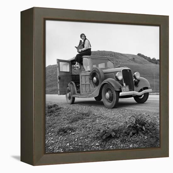 Dorothea Lange, Portrait of the Photographer-null-Framed Premier Image Canvas