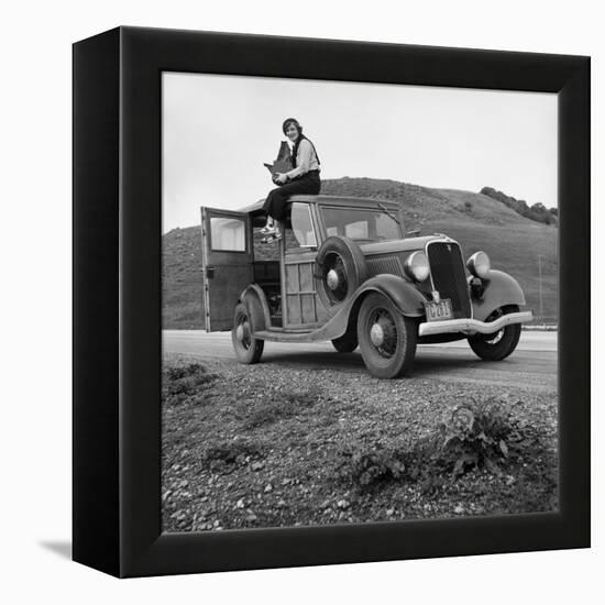 Dorothea Lange, Portrait of the Photographer-null-Framed Premier Image Canvas