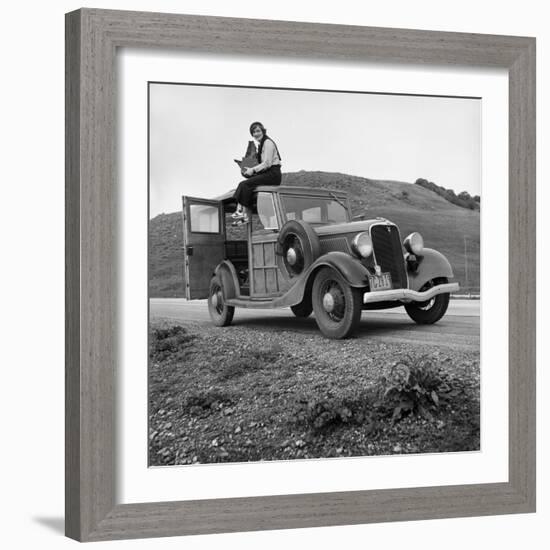 Dorothea Lange, Portrait of the Photographer-null-Framed Photographic Print