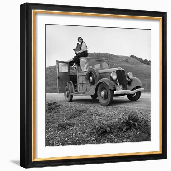 Dorothea Lange, Portrait of the Photographer-null-Framed Photographic Print