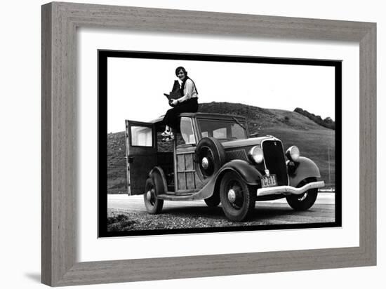 Dorothea Lange, Resettlement Administration Photographer-Dorothea Lange-Framed Art Print