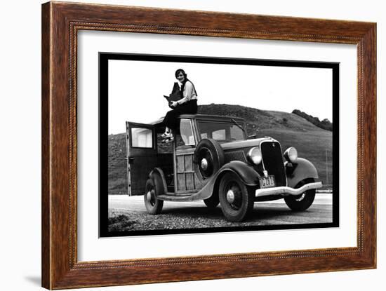 Dorothea Lange, Resettlement Administration Photographer-Dorothea Lange-Framed Art Print