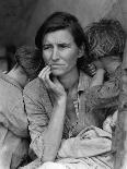 Store Sign Reads, "I am an American," After Pearl Harbor Attack, and "Sold", Following Evacuation-Dorothea Lange-Photographic Print