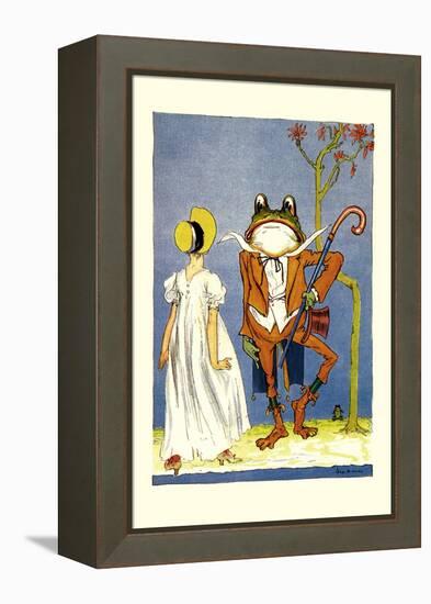 Dorothy and Frogman-John R. Neill-Framed Stretched Canvas