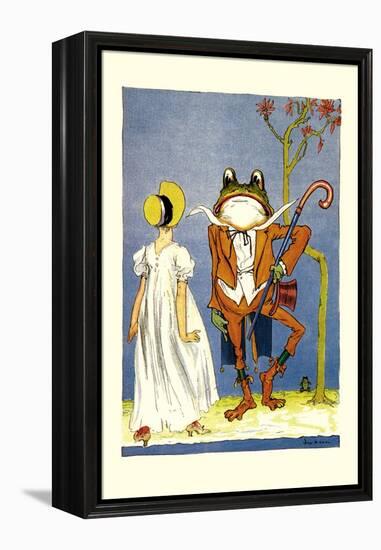 Dorothy and Frogman-John R. Neill-Framed Stretched Canvas