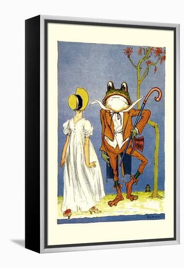 Dorothy and Frogman-John R. Neill-Framed Stretched Canvas