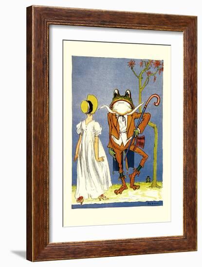 Dorothy and Frogman-John R. Neill-Framed Art Print